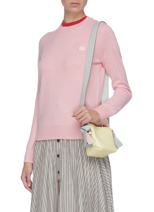 Figure View - Click To Enlarge - ACNE STUDIOS - Knot side micro leather shoulder bag
