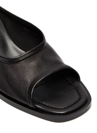 Detail View - Click To Enlarge - ACNE STUDIOS - Open-toe leather mules