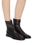 Figure View - Click To Enlarge - ACNE STUDIOS - Flat leather boots