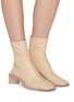 Figure View - Click To Enlarge - ACNE STUDIOS - Block heel branded leather boots