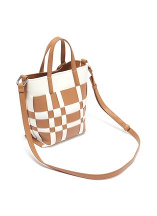 Detail View - Click To Enlarge - 3.1 PHILLIP LIM - Odita Mini' woven lattice leather bucket bag