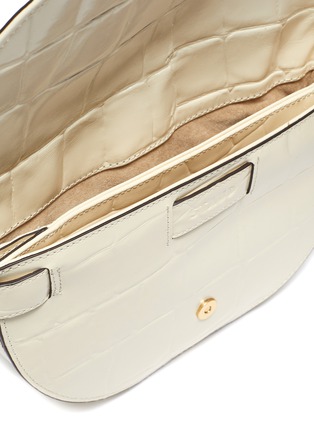 Detail View - Click To Enlarge - STAUD - 'Half moon' croc embossed leather shoulder bag