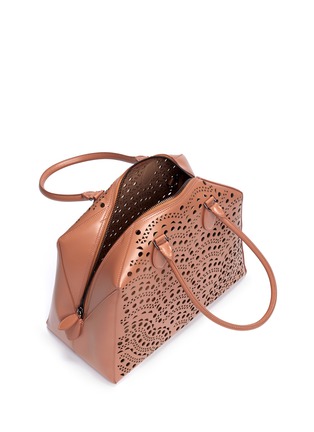Detail View - Click To Enlarge - ALAÏA - Perforated leather tote