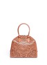 Back View - Click To Enlarge - ALAÏA - Perforated leather tote
