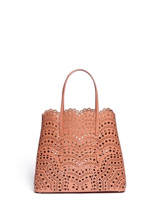Main View - Click To Enlarge - ALAÏA - Perforated leather tote