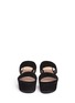 Figure View - Click To Enlarge - CLERGERIE - Frazzia double-band suede flatform sandals