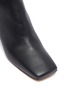 Detail View - Click To Enlarge - GRAY MATTERS - Marble heel leather ankle boots