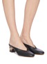 Figure View - Click To Enlarge - GRAY MATTERS - 'Mildred' marble heel mules