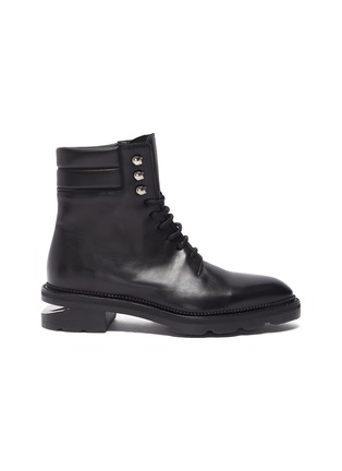 Main View - Click To Enlarge - ALEXANDER WANG - 'Andy' leather combat boots
