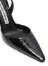 Detail View - Click To Enlarge - ALEXANDERWANG - 'Grace' croc embossed leather slingback pumps