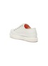  - BOTH - Rubber panel contrast lining low platform canvas sneakers