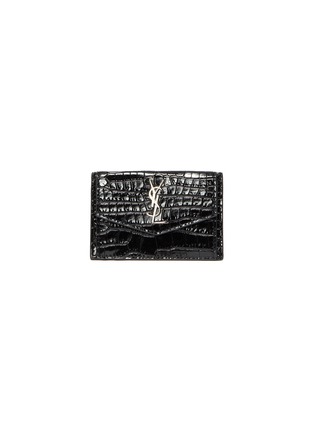 Main View - Click To Enlarge - SAINT LAURENT - YSL' crocodile calf leather wallet
