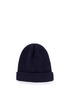 Back View - Click To Enlarge - MAISON MICHEL - 'One Day One Look' rib wool beanie