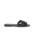 Main View - Click To Enlarge - SAINT LAURENT - 'Nu Pieds' woven strap leather flats