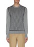 Main View - Click To Enlarge - BRIONI - Monogram crewneck knit sweatshirt