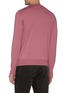 Back View - Click To Enlarge - BRIONI - Logo embroidered crewneck knit sweatshirt