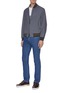 Figure View - Click To Enlarge - BRIONI - Straight cut stretch jeans
