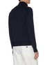Back View - Click To Enlarge - BRIONI - Logo embroidered zip up knit jacket