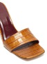 Detail View - Click To Enlarge - STAUD - 'Billie' croc embossed leather wedge sandals