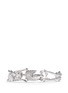 Main View - Click To Enlarge - ALEXANDER MCQUEEN - Clear crystal skeleton bracelet