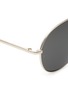 Detail View - Click To Enlarge - LINDA FARROW - Titanium folding aviator sunglasses