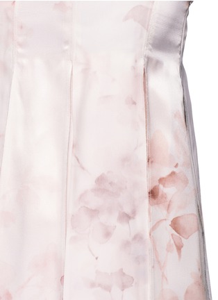 Detail View - Click To Enlarge - CALVIN KLEIN 205W39NYC - 'Lucinda' floral print pleated silk satin dress