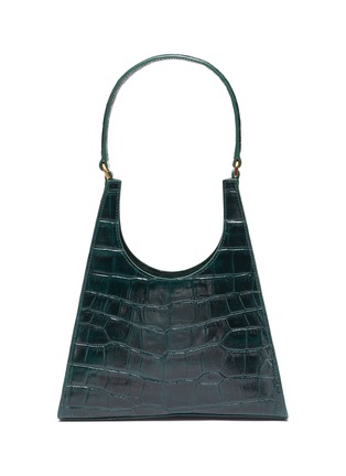 Main View - Click To Enlarge - STAUD - Rey' croc embossed leather shoulder bag