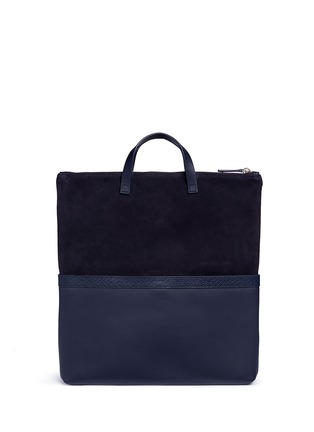 Detail View - Click To Enlarge - WANT LES ESSENTIELS - 'Peretola' foldable leather tote bag