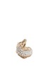 Main View - Click To Enlarge - DELFINA DELETTREZ - Diamond 18k white gold crocodile ring