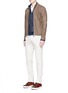 Figure View - Click To Enlarge - ISAIA - Contrast front rib knit jacket