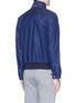 Back View - Click To Enlarge - ISAIA - Cashmere-silk piqué blouson jacket