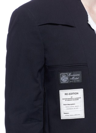Detail View - Click To Enlarge - MAISON MARGIELA - 'Re-edition' reversed soft blazer