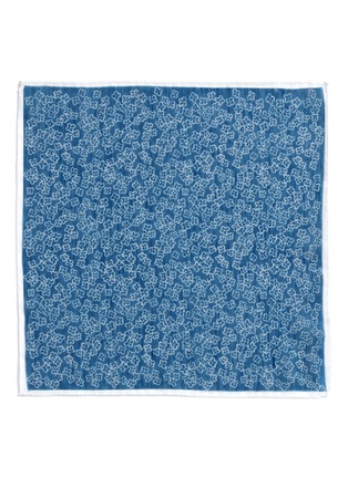 Detail View - Click To Enlarge - LARDINI - Floral print gauze pocket square