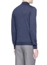 Back View - Click To Enlarge - LARDINI - Wool knit long sleeve polo shirt