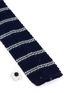 Detail View - Click To Enlarge - LARDINI - Stripe cotton knit tie