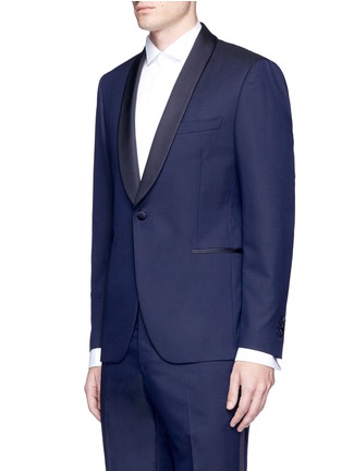 Detail View - Click To Enlarge - LARDINI - Dot jacquard tuxedo suit