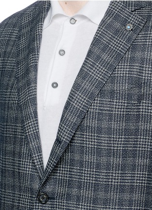Detail View - Click To Enlarge - LARDINI - 'Sartoria' check plaid soft silk blazer