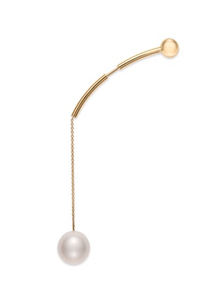 Main View - Click To Enlarge - SOPHIE BILLE BRAHE - x sacai 006 pearl drop 14k yellow gold single earring