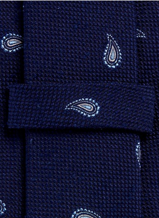 Detail View - Click To Enlarge - ISAIA - Paisley jacquard seven fold tie