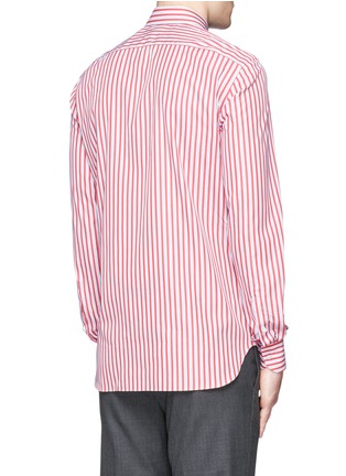 Back View - Click To Enlarge - ISAIA - 'Parma' stripe cotton poplin shirt