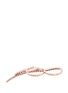 Figure View - Click To Enlarge - CRISTINAORTIZ - Diamond 9k rose gold two finger ring