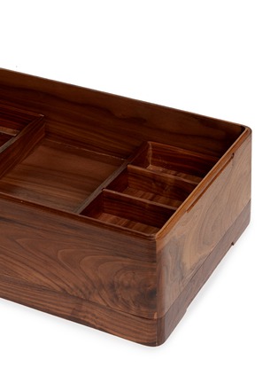 Detail View - Click To Enlarge - TANG TANG TANG TANG - Walnut wood storage box