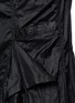 Detail View - Click To Enlarge - RICK OWENS DRKSHDW - 'Spliced' ruffle hem crinkle nylon sleeveless top