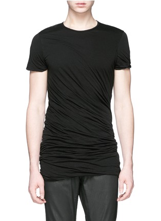 Main View - Click To Enlarge - RICK OWENS DRKSHDW - Double layer long T-shirt