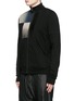 Front View - Click To Enlarge - RICK OWENS DRKSHDW - Leather denim patchwork sweat jacket