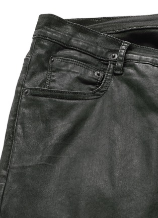  - RICK OWENS DRKSHDW - 'Detroit' waxed denim slim fit jeans
