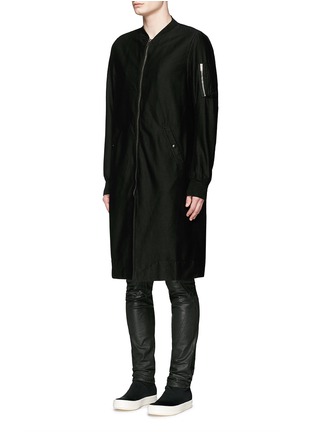 Front View - Click To Enlarge - RICK OWENS DRKSHDW - 'Flight' bomber trench coat