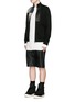 Figure View - Click To Enlarge - RICK OWENS DRKSHDW - 'Hustler' double layer long sleeve T-shirt