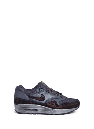 Main View - Click To Enlarge - NIKE - 'Air Max 1 Premium' waxed leather textile sneakers