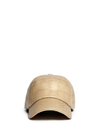 Main View - Click To Enlarge - STALVEY - Alligator leather baseball cap